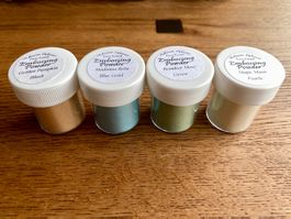 New 4 pieces Two Toned Embossing Powders 0.5 oz / 14 grams
