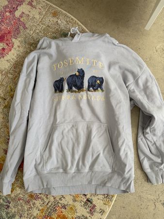 Hoodie Yosemite Sierra Nevada hellblau 