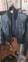Giacca in pelle nera vintage taglia M- Nuovo Stile!