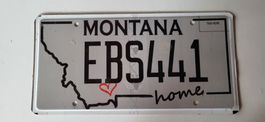 Montana Nummernschild EBS441 - Amerika Usa Deko