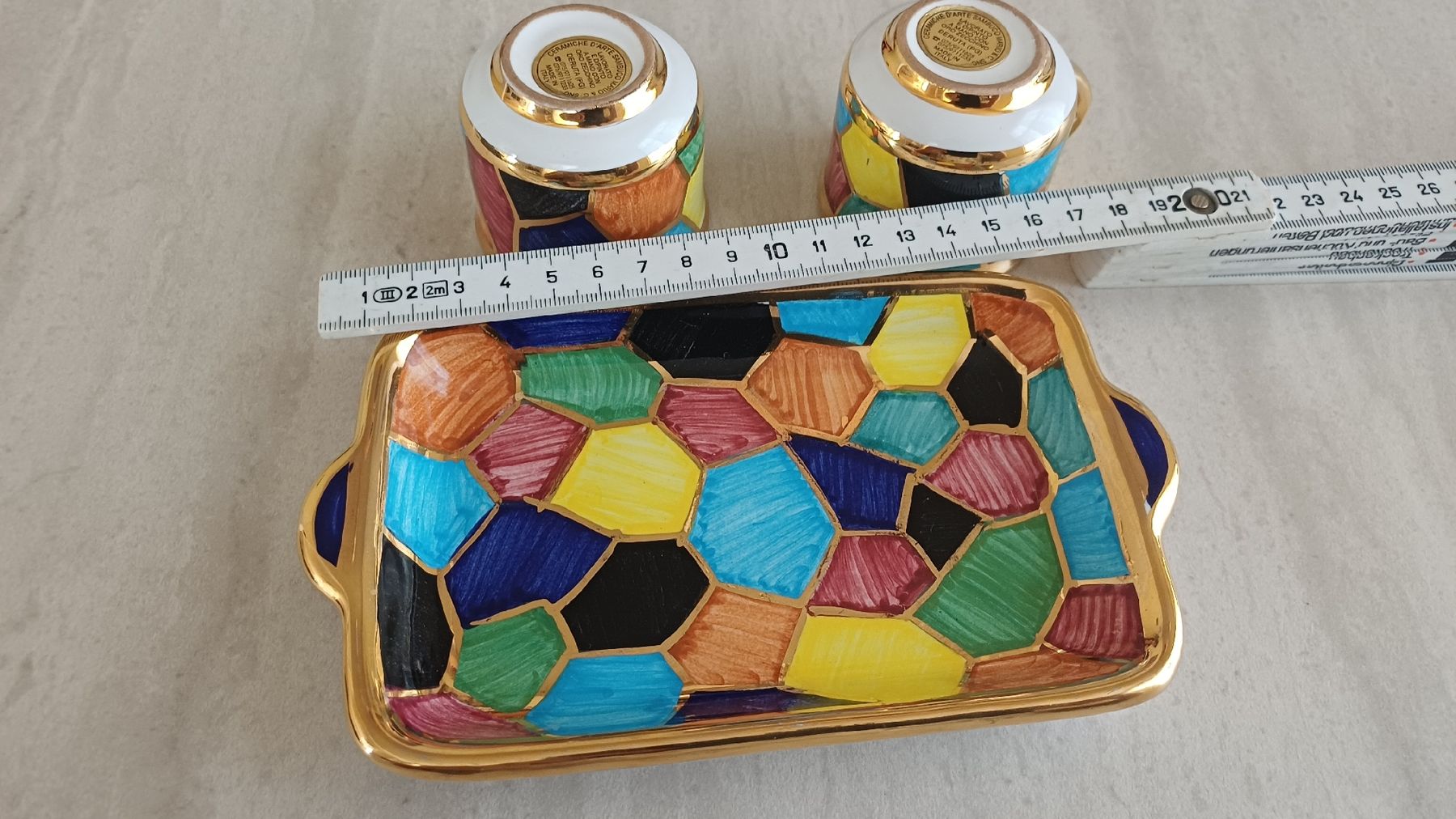 Tassen: Butterteller 2 Tassen Handbemalt – Gebraucht aus Flawil von Pinkmalibu 4