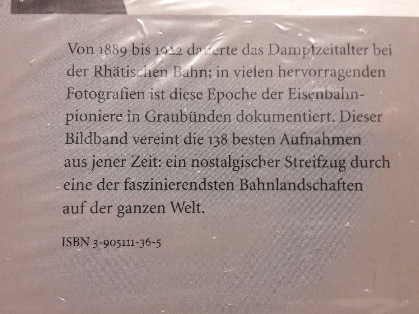 Libri: Buch : aus den Anfängen der Rhätischen – Nuovo e nell'imballaggio originale da Buttes venduto da Cafe2005 2