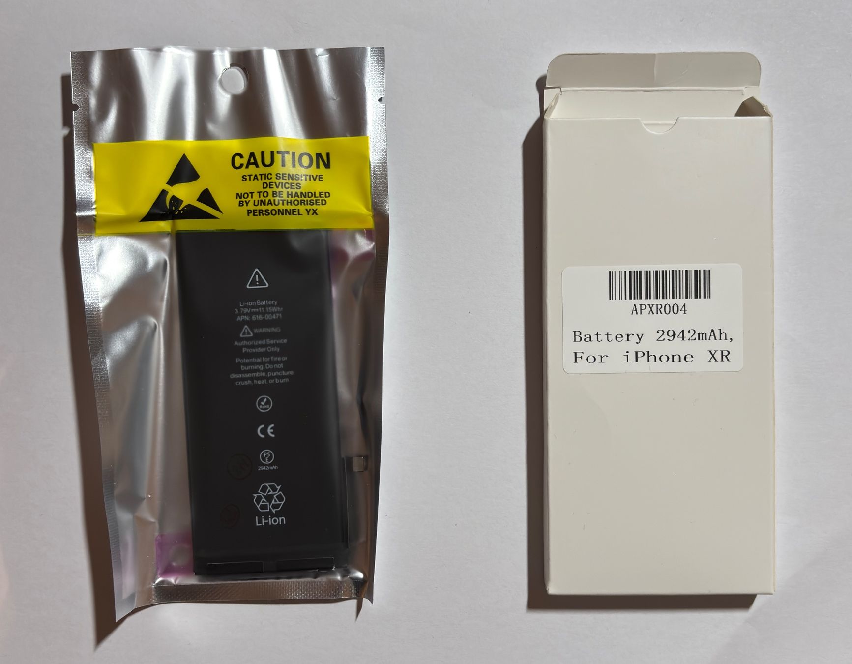 Batterie De Remplacement Premium Pour IPhone XR - 2942mAh Avec Adhésif - Neuf