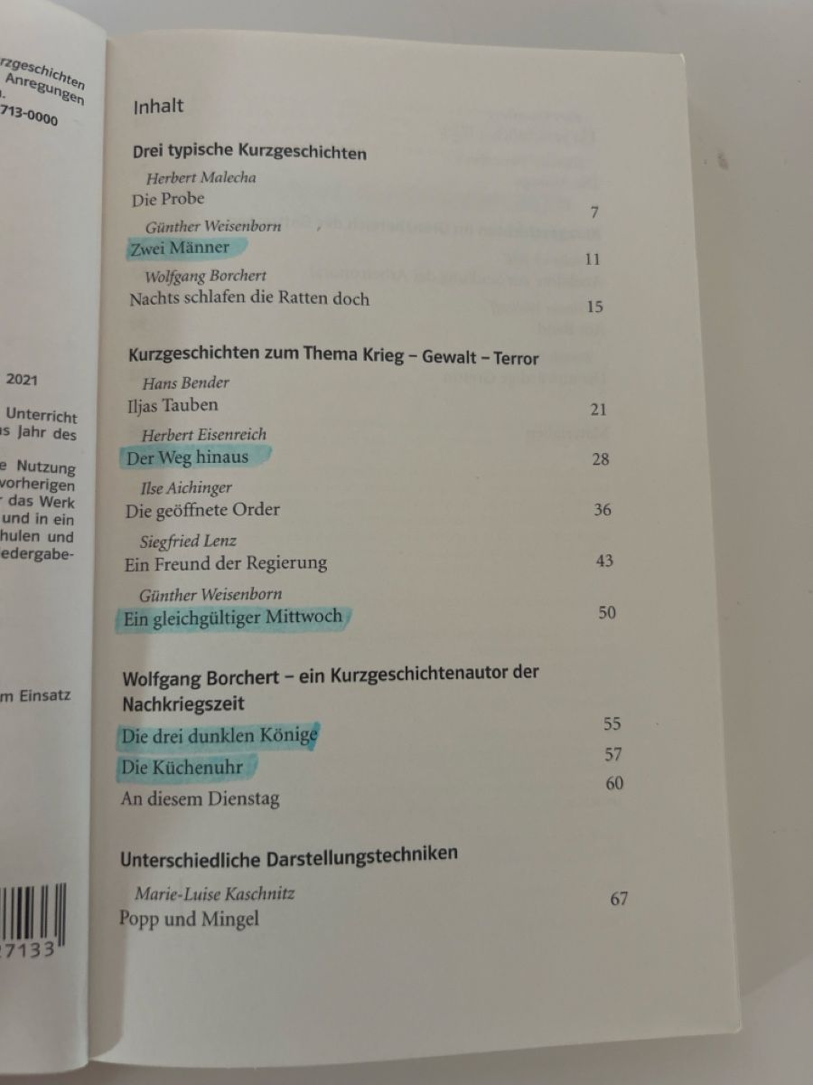 Libri: Siebzehn Kurzgeschichten – Nuovo (secondo la descrizione) da Ins venduto da ile_gtn9 2