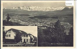 Biel von Magglingen aus - Hotel-Pension Eicher