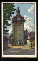 sign. J. Nohl: Schaffhausen, Strassenpar