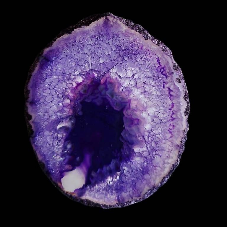 Minerali & Pietre curative: Agata a Fette Naturale Viola – Usato da Sessa venduto da mau_lm9q 1
