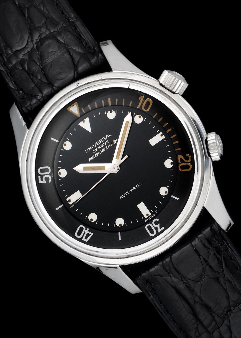 Orologi: 1960s Universal Geneve Polerouter Sub ref. 20369-1 – Usato da Pregassona venduto da camus84 2