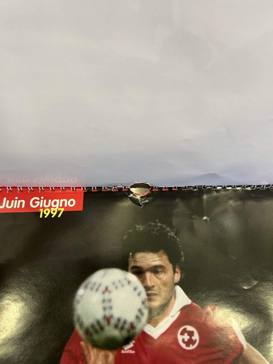Calendari: Alter Kalender Schweizer Nationalmannschaft 1997 – Usato da Bern venduto da spraydose 3