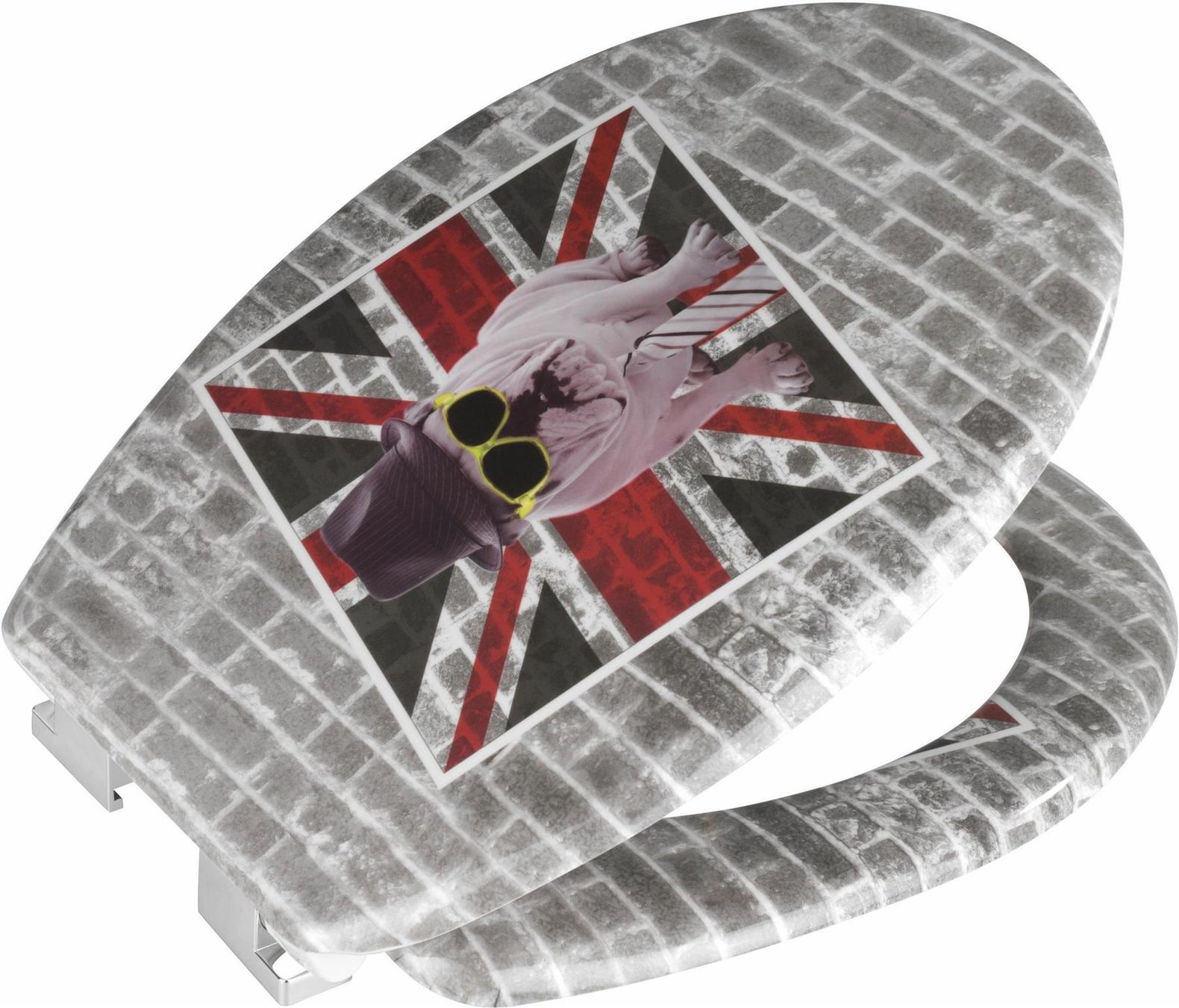 WC: WC-Sitz mit Absenkautom.-UNION JACK MOPS – Nuovo e nell'imballaggio originale da Rupperswil venduto da big-one-sale 2