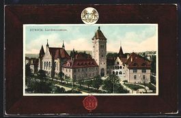 AK Zürich, Landesmuseum mit Anlagen