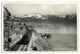 Ligne du Simplon. Vers Rivaz. Vers 1940