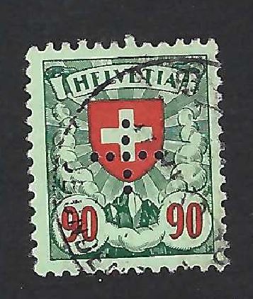Tutti i francobolli: Timbre administratif avec croix No 14, oblitéré / #1 – Usato da PRANGINS venduto da Dorp
