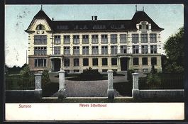 AK Sursee, Neues Schulhaus, Eingang