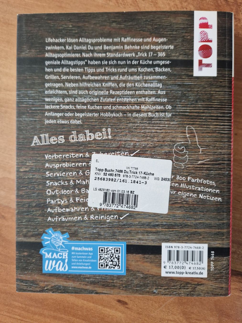Libri: Buch Trick 17 Küche – Usato da Wittenbach venduto da Xorre 1