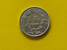 1 Fr. 1910 Sehr rar