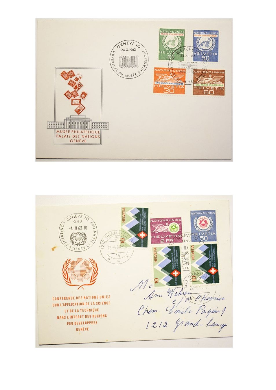 Enveloppes & pochettes d'envoi: Philatelie enveloopes commémoratives – D'occasion à Petit-Lancy par Pimose