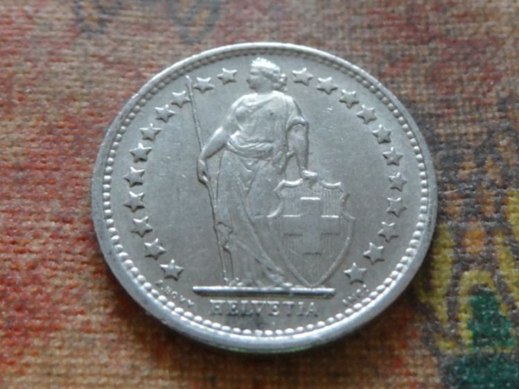 Tutti le monete: 1/2 Fr. 1968  Sans/Ohne  "B" – Usato da Romanel-sur-Lausanne venduto da Swift13 1