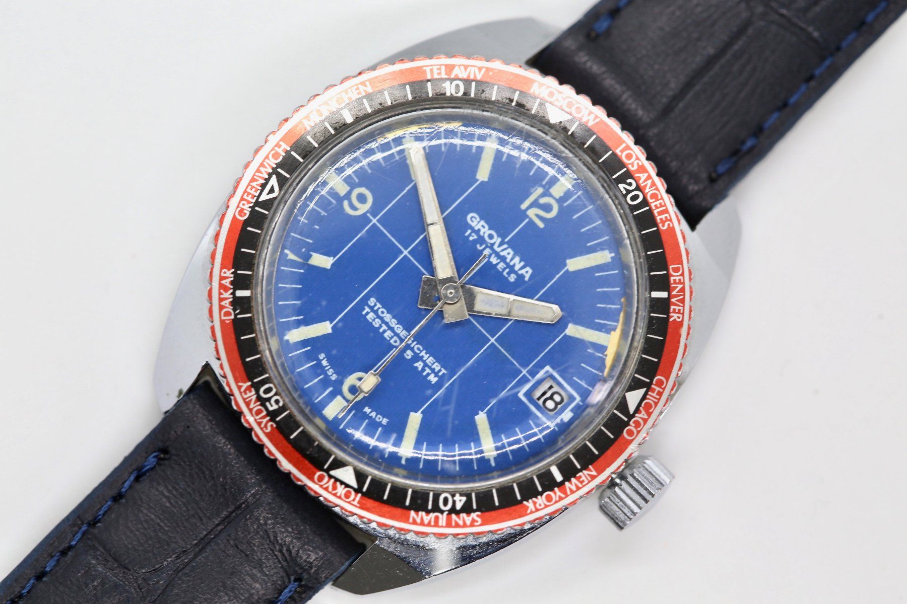 Orologi: Grovana Vintage mit Städtering – Usato da Reinach BL venduto da Han-Numismatik 1