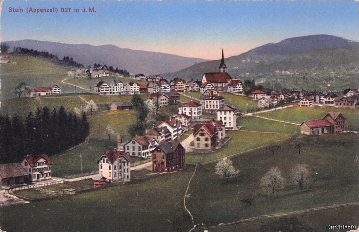 Cartoline postali: Stein AR // 1917 Dorf // Sommer – Usato da Basel venduto da intermezzo12