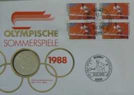 Numisbrief Olympische Sommerspiele 1988 Münze