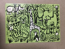 AK Zoo Basel Ganzsache mit Stempel Ausgabetag 1974