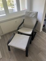 IKEA Poeng mit Hocker