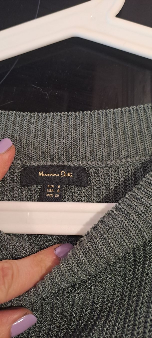 Massimo Dutti Maglioni & Felpe: Massimo Dutti Strickpullover, Gr. S, graublau/graugrün – Usato da Düdingen venduto da Anthelia 2