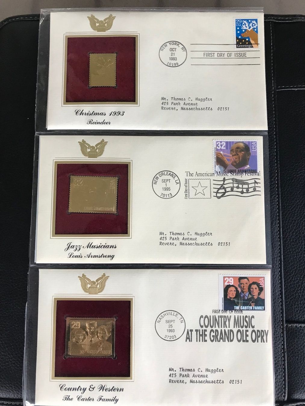 Alle Briefmarken: 3x 22 Karat Echtgold-Briefmarke, Blattgold-Pressung – Neu (gemäss Beschreibung) aus Emmenbrücke von DanielStulz62 2