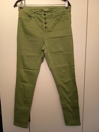 Damen Hose C&A, Skinny High Rise,  Gr. 40, hellgrün