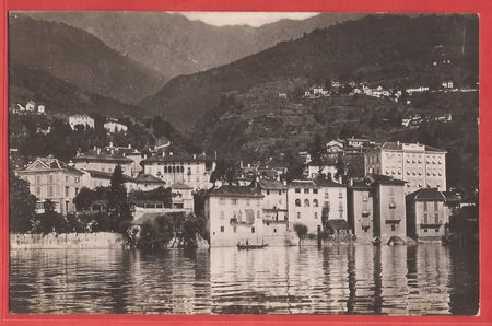 Brissago - Blick vom Lago Maggiore - Fotokarte ca. 1920