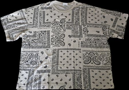 T-Shirt Bandana Muster, Oversized Fit, Gr. XXL H&M