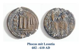 Byzanz: Phocas mit Leontia 602 - 610 AD