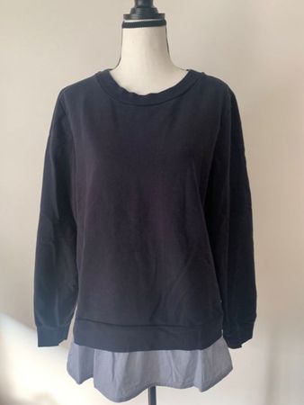 Marc O‘Polo Sweatshirt/ Bluse Gr. L Baumwolle blau Pullover