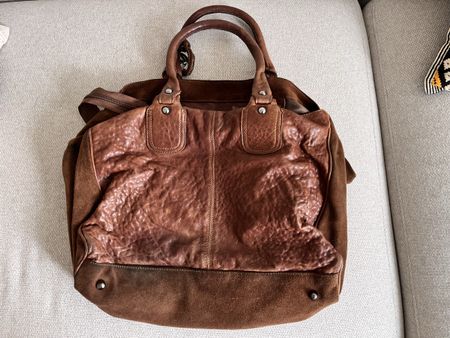 Handtasche Marella Leder Wildleder braun Damen