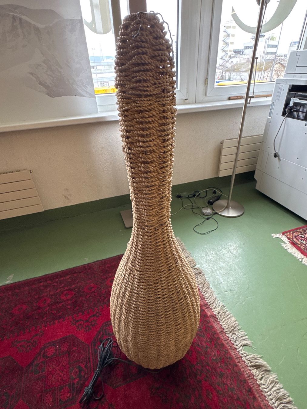 Lampade: Stehleuchte Rattan, 2000er – Usato da Pratteln venduto da Cartonsducoeur_bl 2