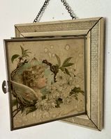 Antiker Bilderschrank mit Spiegel und Engelmotiv🖼️👼