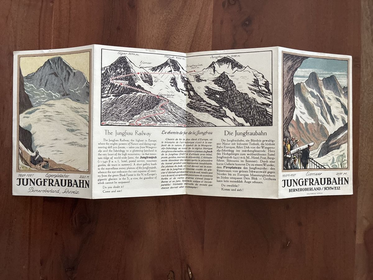 Documenti: 5 Prospekte vom Berner Oberland  – Usato da Oftringen venduto da Cla.vD.74 2