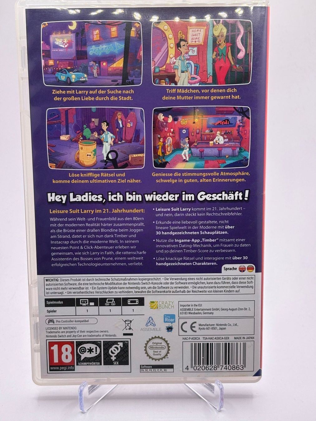 Giochi: NSW - Larry Wet Dreams dont Dry – Usato da Allschwil venduto da Bullach 1