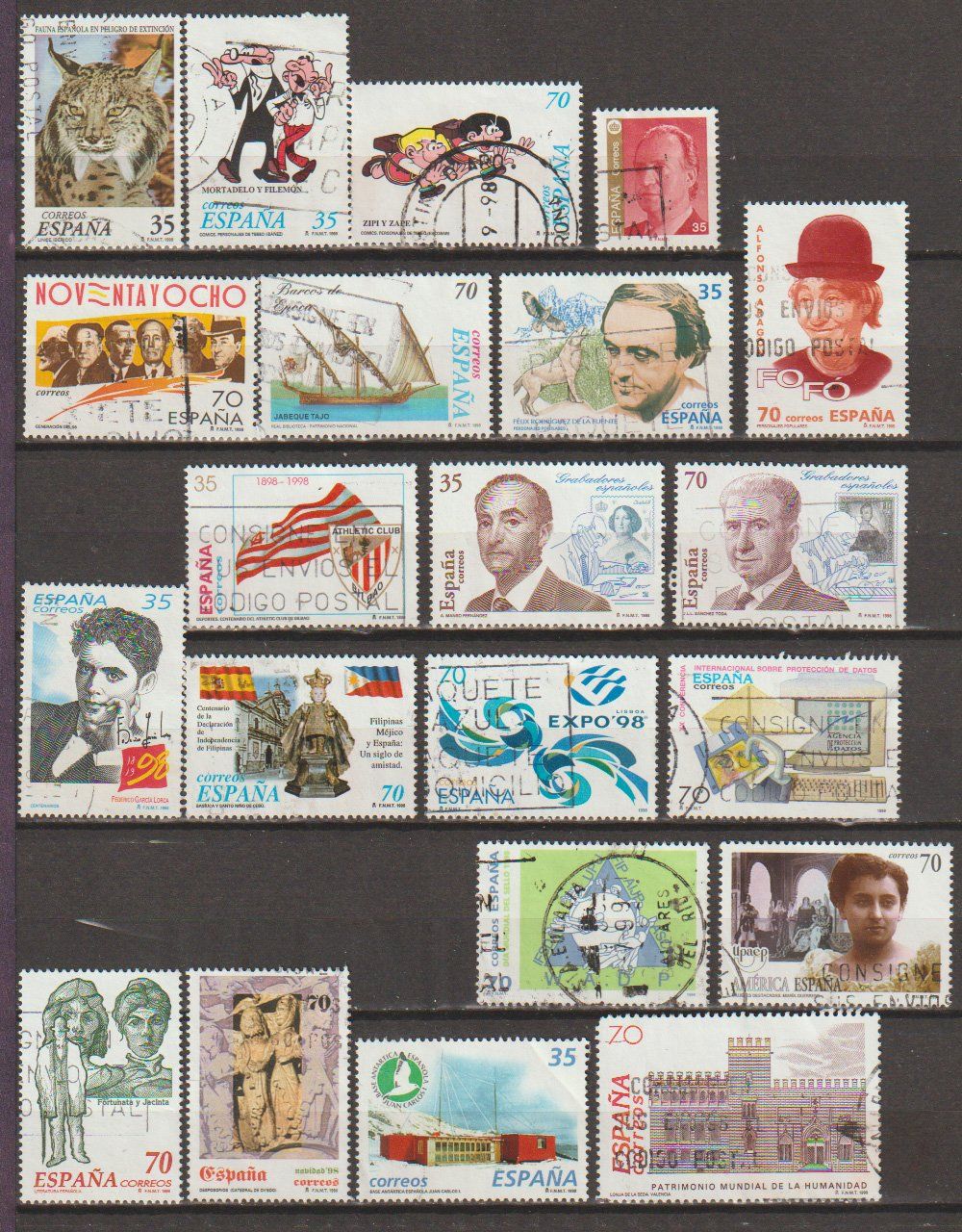 Alle Briefmarken: Espagne – Gebraucht aus Crans-Montana von kira56 1