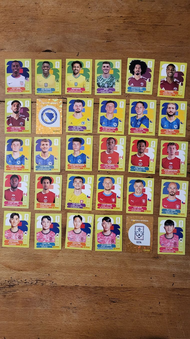 Panini Sammelbilder & Trading cards: 30 Paninibilder WM 2026 – Neu (gemäss Beschreibung) aus Kirchberg BE von Aussie01