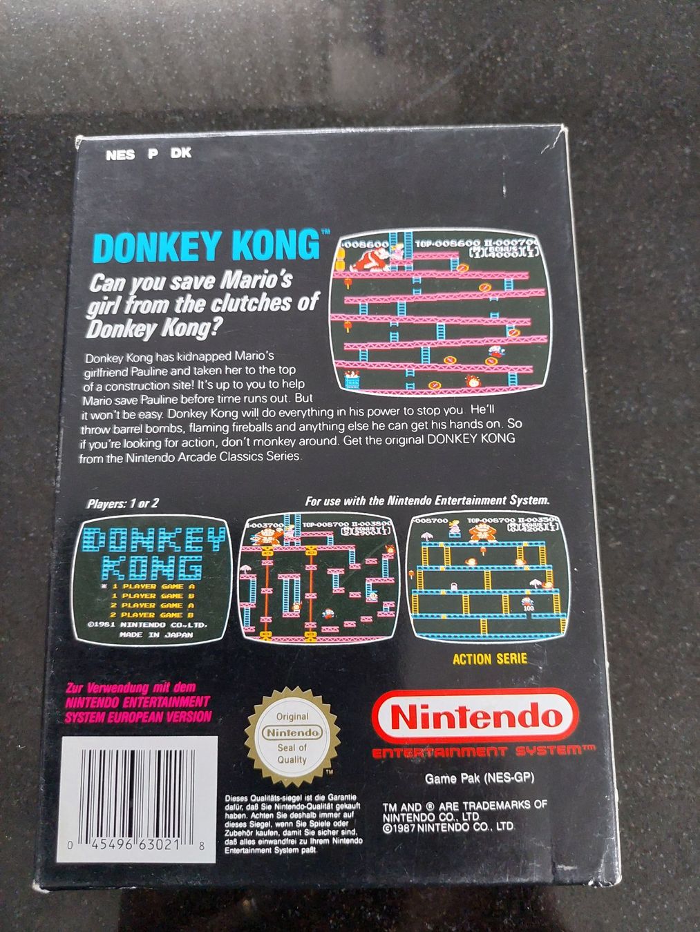 Nintendo Giochi: DONKEY KONG (PAL) - NINTENDO NES – Usato da Spiegel b. Bern venduto da Natix 1