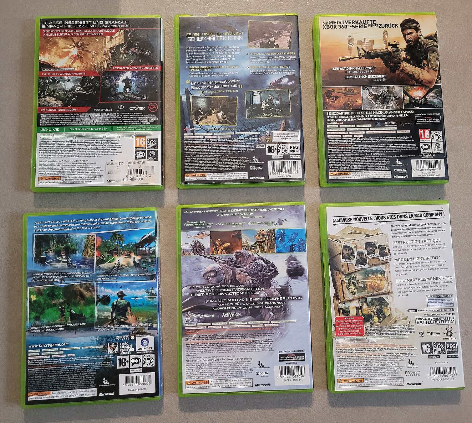 Spiele: 6x X-Box 360 Games – Gebraucht aus Uezwil von -Retrogames- 2