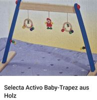 Selecta Activo Baby-Trapez Holz mit Spieldecke Bärenmotiv