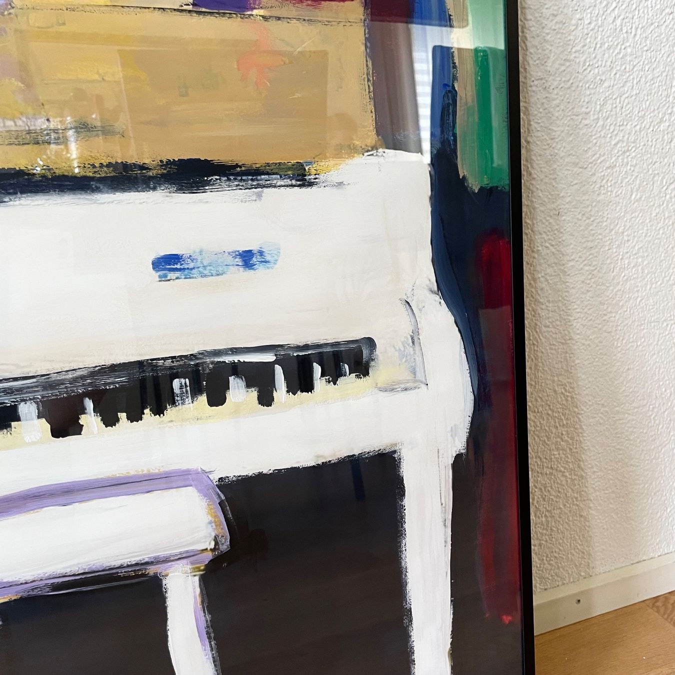 Foto & Immagini: White Piano Moderne Kunst Acryl Klavier Expressionismus Bild – Nuovo (secondo la descrizione) da St. Niklausen LU venduto da Stefan_Bammert_Art 3