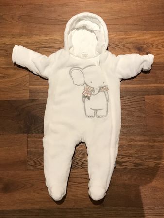 Baby Overall Weiss Grösse 68