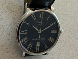Tissot Carson Premium Powermatic 80, neu, Full Set, blau
