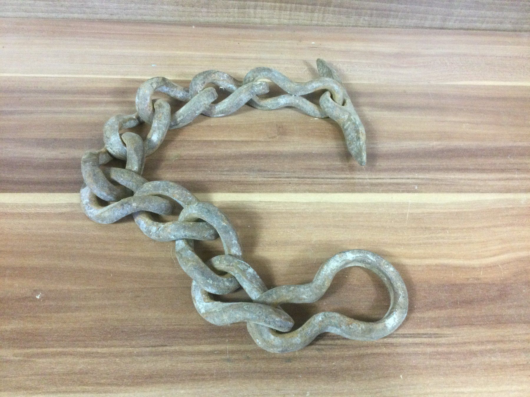 Attrezzi da lavoro: Uralte geschmiedete Eisen Kette für Deko oder Halterung – Usato da Wangen SZ venduto da kuriosum12 4