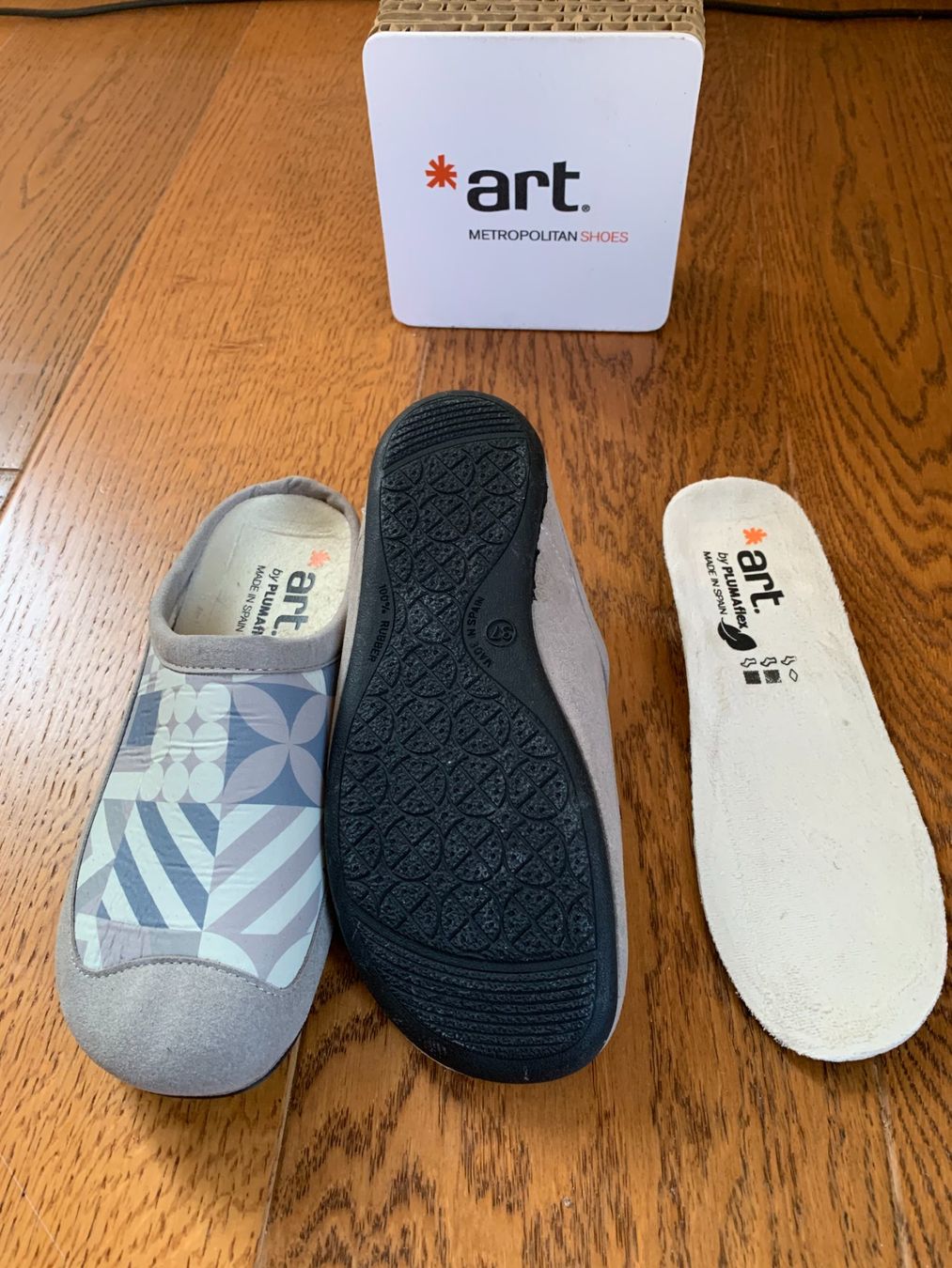 Art Scarpe da donna: Art Home Mules geometric grey Gr.37 – Nuovo (secondo la descrizione) da Zürich venduto da finsti 3