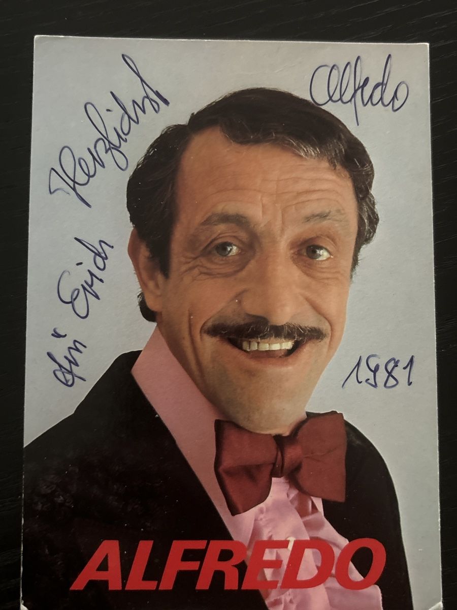 Autografi: Signierte Autogrammkarte Alfredo 1981 – Usato da Uetendorf venduto da hoisle